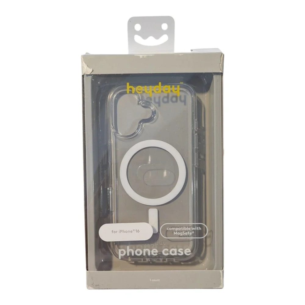 C6. Heyday Square Edge MagSafe Case For Apple‎ iPhone 16 - Clear